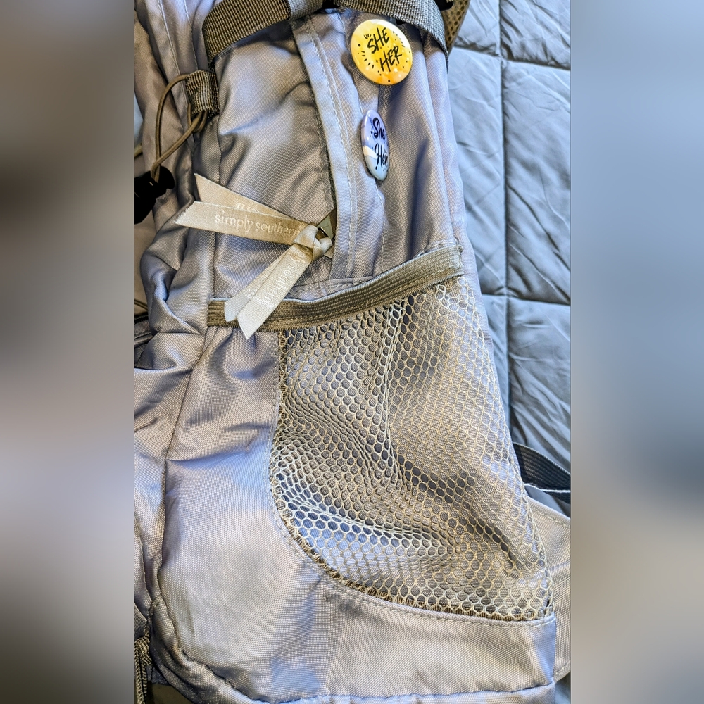 Simply Southern Artic Blue Laptop Backpack - Picture 13 of 16